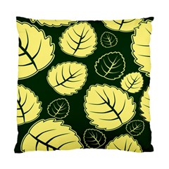 Leaf Green Yellow Standard Cushion Case (one Side) by Mariart