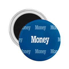 Money White Blue Color 2 25  Magnets by Mariart