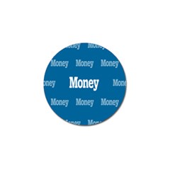 Money White Blue Color Golf Ball Marker (10 Pack) by Mariart