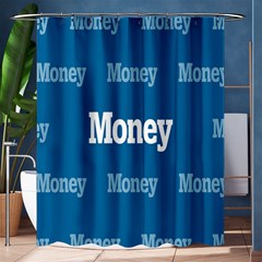 Money White Blue Color Shower Curtain 60  X 72  (medium)  by Mariart