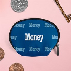 Money White Blue Color Accessory Pouches (small)  by Mariart