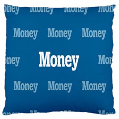 Money White Blue Color Standard Flano Cushion Case (one Side) by Mariart