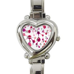 Molecular New Pink Purple Heart Italian Charm Watch by Mariart