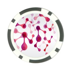 Molecular New Pink Purple Poker Chip Card Guard by Mariart