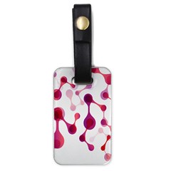 Molecular New Pink Purple Luggage Tags (one Side)  by Mariart