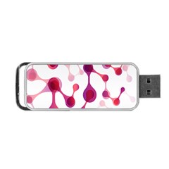 Molecular New Pink Purple Portable Usb Flash (one Side) by Mariart