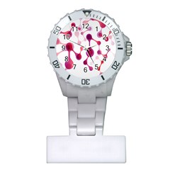 Molecular New Pink Purple Plastic Nurses Watch by Mariart