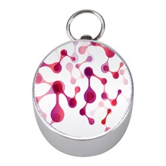 Molecular New Pink Purple Mini Silver Compasses by Mariart