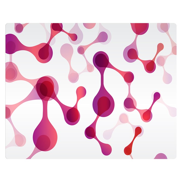 Molecular New Pink Purple Double Sided Flano Blanket (Medium) 