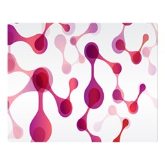 Molecular New Pink Purple Double Sided Flano Blanket (large)  by Mariart