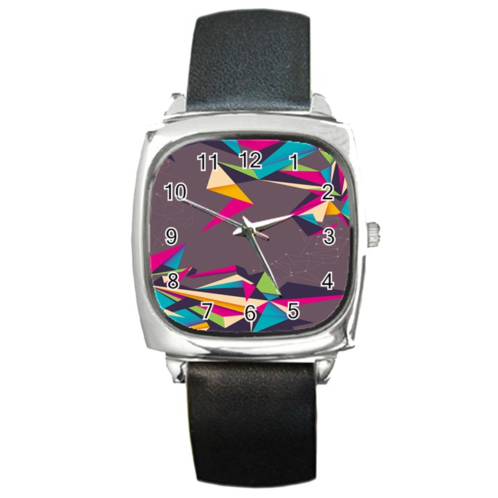 Origami Bird Japans Papper Square Metal Watch