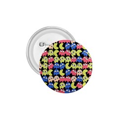 Pacman Seamless Generated Monster Eat Hungry Eye Mask Face Color Rainbow 1 75  Buttons by Mariart