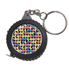 Pacman Seamless Generated Monster Eat Hungry Eye Mask Face Color Rainbow Measuring Tapes by Mariart