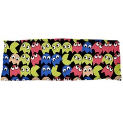 Pacman Seamless Generated Monster Eat Hungry Eye Mask Face Color Rainbow Body Pillow Case Dakimakura (two Sides) by Mariart