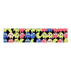 Pacman Seamless Generated Monster Eat Hungry Eye Mask Face Color Rainbow Velvet Scrunchie by Mariart