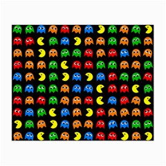 Pacman Seamless Generated Monster Eat Hungry Eye Mask Face Rainbow Color Small Glasses Cloth (2-side) by Mariart