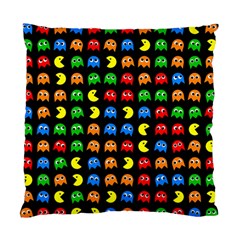 Pacman Seamless Generated Monster Eat Hungry Eye Mask Face Rainbow Color Standard Cushion Case (one Side) by Mariart