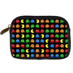 Pacman Seamless Generated Monster Eat Hungry Eye Mask Face Rainbow Color Digital Camera Cases by Mariart