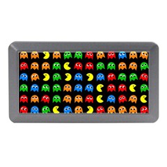 Pacman Seamless Generated Monster Eat Hungry Eye Mask Face Rainbow Color Memory Card Reader (mini) by Mariart