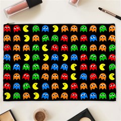 Pacman Seamless Generated Monster Eat Hungry Eye Mask Face Rainbow Color Cosmetic Bag (xxl)  by Mariart