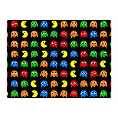 Pacman Seamless Generated Monster Eat Hungry Eye Mask Face Rainbow Color Double Sided Flano Blanket (mini)  by Mariart