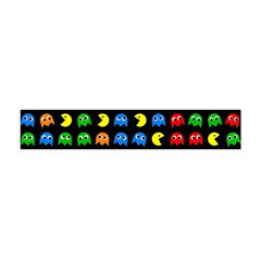 Pacman Seamless Generated Monster Eat Hungry Eye Mask Face Rainbow Color Flano Scarf (mini) by Mariart