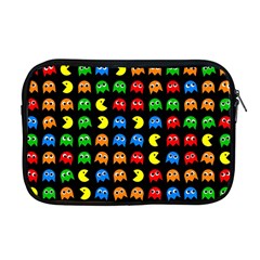 Pacman Seamless Generated Monster Eat Hungry Eye Mask Face Rainbow Color Apple Macbook Pro 17  Zipper Case by Mariart