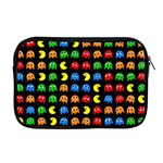 Pacman Seamless Generated Monster Eat Hungry Eye Mask Face Rainbow Color Apple MacBook Pro 17  Zipper Case Front