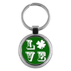 Parks And Tally Love Printable Green Key Chains (round) 