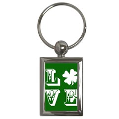 Parks And Tally Love Printable Green Key Chains (rectangle) 