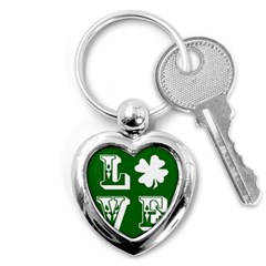 Parks And Tally Love Printable Green Key Chains (Heart) 