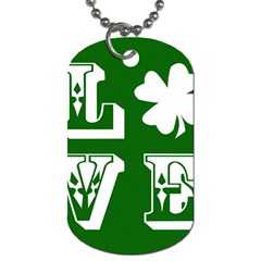 Parks And Tally Love Printable Green Dog Tag (two Sides) by Mariart