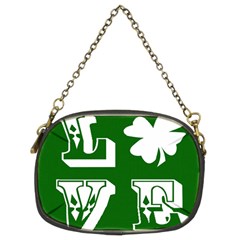 Parks And Tally Love Printable Green Chain Purses (Two Sides) 