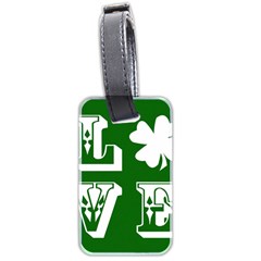 Parks And Tally Love Printable Green Luggage Tags (Two Sides)