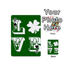 Parks And Tally Love Printable Green Playing Cards 54 (mini) 