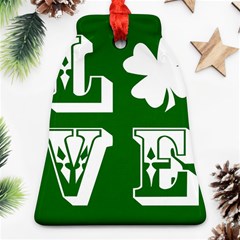 Parks And Tally Love Printable Green Ornament (Bell)