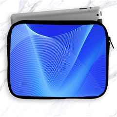 Line Net Light Blue White Chevron Wave Waves Apple Ipad 2/3/4 Zipper Cases by Mariart