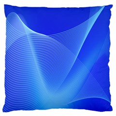 Line Net Light Blue White Chevron Wave Waves Standard Flano Cushion Case (two Sides) by Mariart