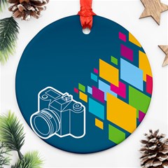 Photography Potraite Panorama Ornament (round) by Mariart