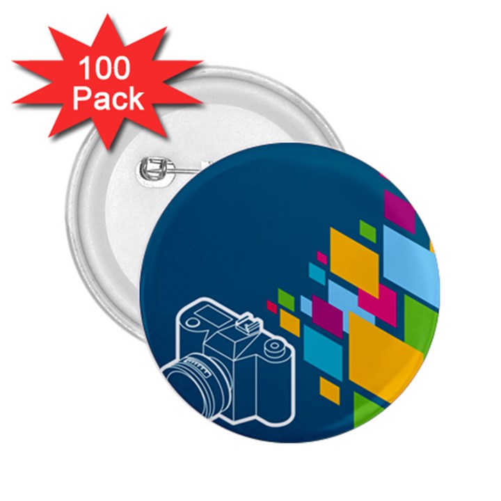 Photography Potraite Panorama 2.25  Buttons (100 pack) 