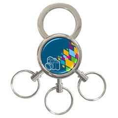 Photography Potraite Panorama 3-ring Key Chains by Mariart