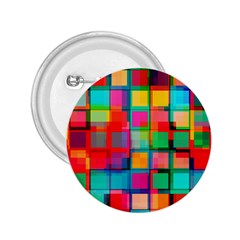 Plaid Line Color Rainbow Red Orange Blue Chevron 2 25  Buttons by Mariart