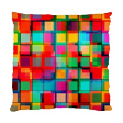 Plaid Line Color Rainbow Red Orange Blue Chevron Standard Cushion Case (one Side) by Mariart