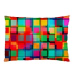 Plaid Line Color Rainbow Red Orange Blue Chevron Pillow Case 26.62 x18.9  Pillow Case