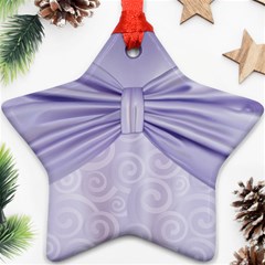 Ribbon Purple Sexy Ornament (star) by Mariart