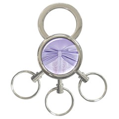 Ribbon Purple Sexy 3-ring Key Chains by Mariart