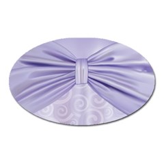 Ribbon Purple Sexy Oval Magnet by Mariart