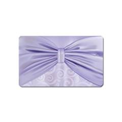 Ribbon Purple Sexy Magnet (name Card) by Mariart