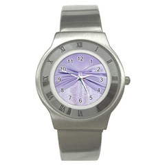 Ribbon Purple Sexy Stainless Steel Watch by Mariart