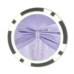 Ribbon Purple Sexy Poker Chip Card Guard Front